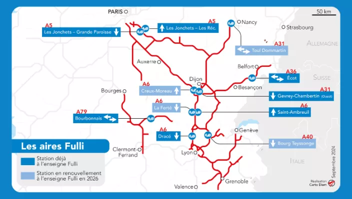 arrivée nouvelles aires